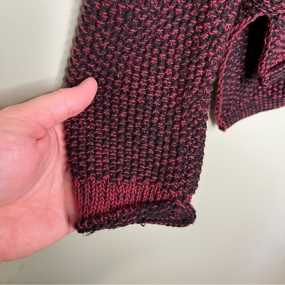 Sanctuary Women’s Easy Marle Knit Sweater in Scarlet Red and Black Size Small - Picture 9 of 10
